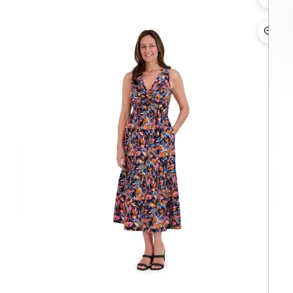 French Connection Women's Twist Front Dress Multi